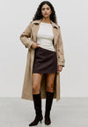 Vero Moda Allison High Waist Short Skirt, Brown