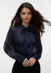 Vero Moda Athena Slinky Shirt, Navy