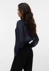 Vero Moda Athena Slinky Shirt, Navy