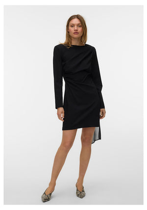 Vero Moda Yaia Long Sleeve Mini Dress, Black