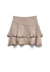 Vero Moda Miro Layer Detail Short Skirt, Taupe