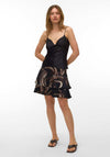 Vero Moda Miro Layer Detail Short Skirt, Black Multi