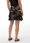 Vero Moda Miro Layer Detail Short Skirt, Black Multi