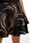 Vero Moda Miro Layer Detail Short Skirt, Black Multi