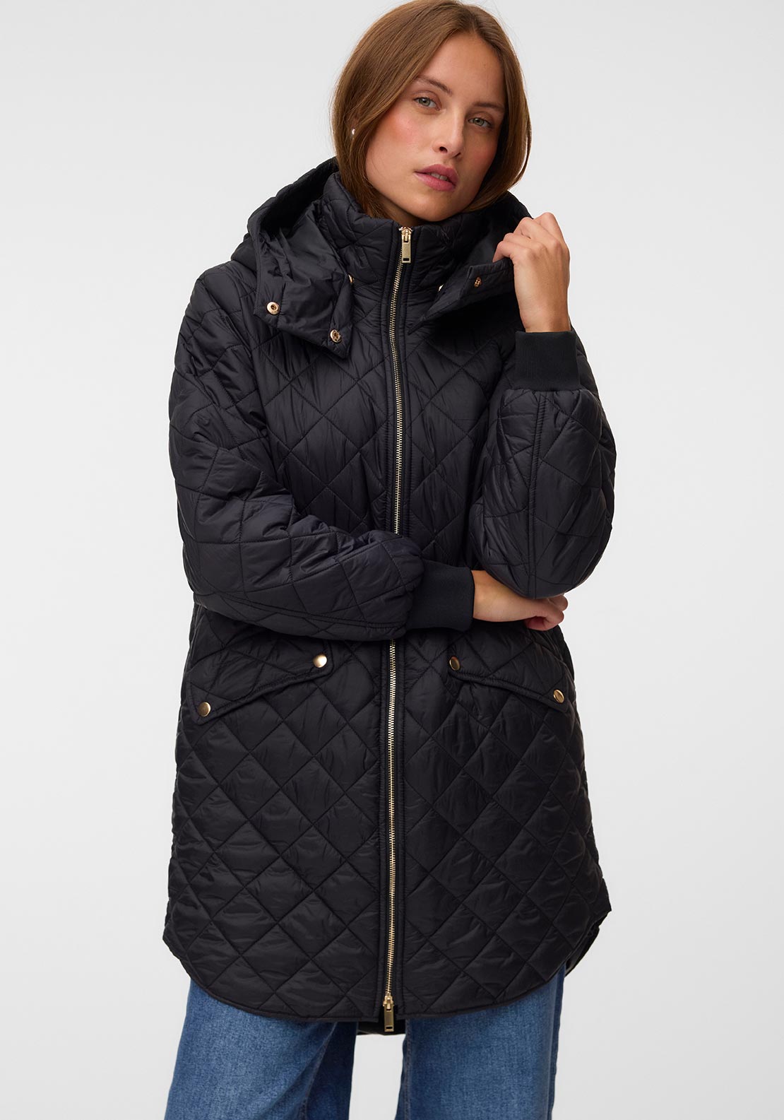 Vero Moda Hayle-Mia Quilted Jacket, Black