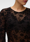 Vero Moda Flora Mesh Top, Brown