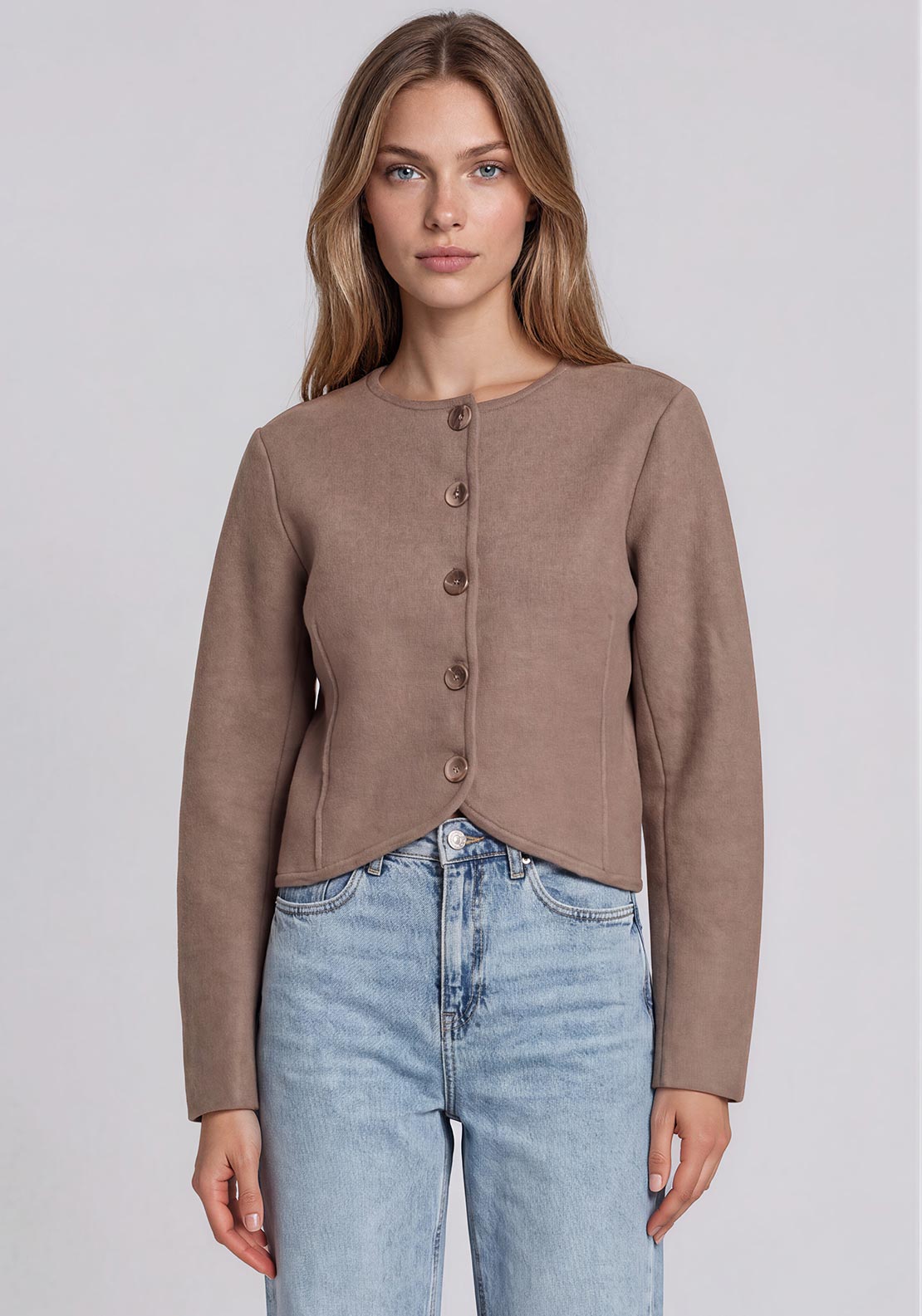 Vero Moda Bergamo Fitted Cardigan, Beige