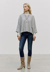 Vero Moda Isla Knit Cape, Grey