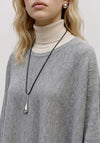 Vero Moda Isla Knit Cape, Grey