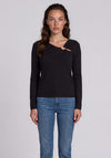 Vero Moda Jain Buckle Detail Top, Black