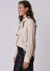 Vero Moda Jay Long Sleeve with Tie Detail Shirt, Cream