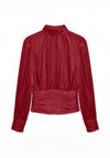 Vero Moda Polly Textured Top, Red