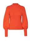 Vero Moda Holly Balloon Sleeve Sweater, Tangerine Tango