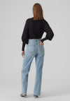 Vero Moda Holly Balloon Sleeve Sweater, Black