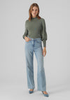 Vero Moda Holly Balloon Sleeve Sweater, Laurel Wreath