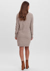 Vero Moda Doffy Long Sleeve Knit Dress, Sepia Tint