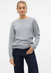 Vero Moda Doffy Knit Sweater, Light Grey