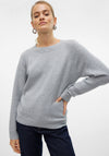 Vero Moda Doffy Knit Sweater, Light Grey