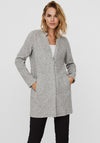 Vero Moda Brushed Katrine Jacket, Light Grey