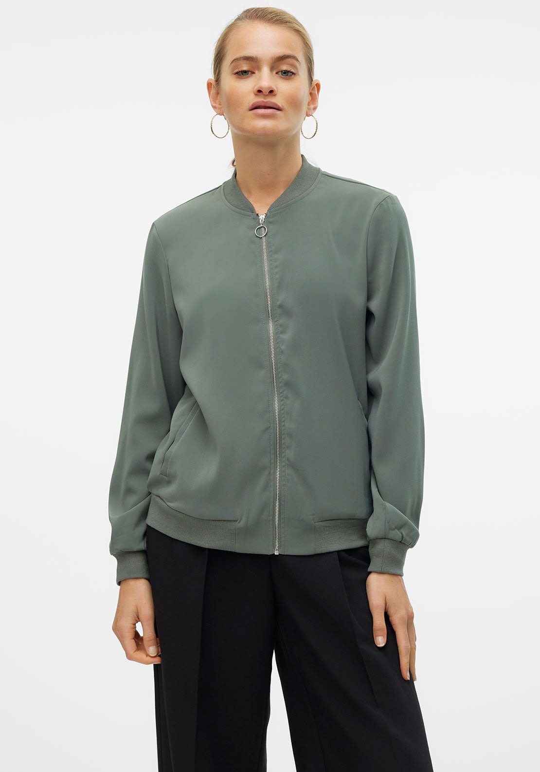 Vero Moda Coco Bomber Jacket, Green