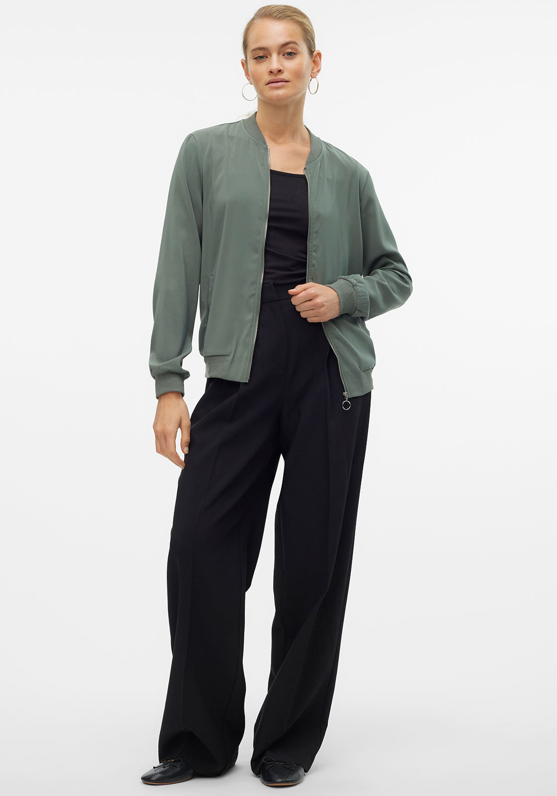 Vero Moda Coco Bomber Jacket, Green