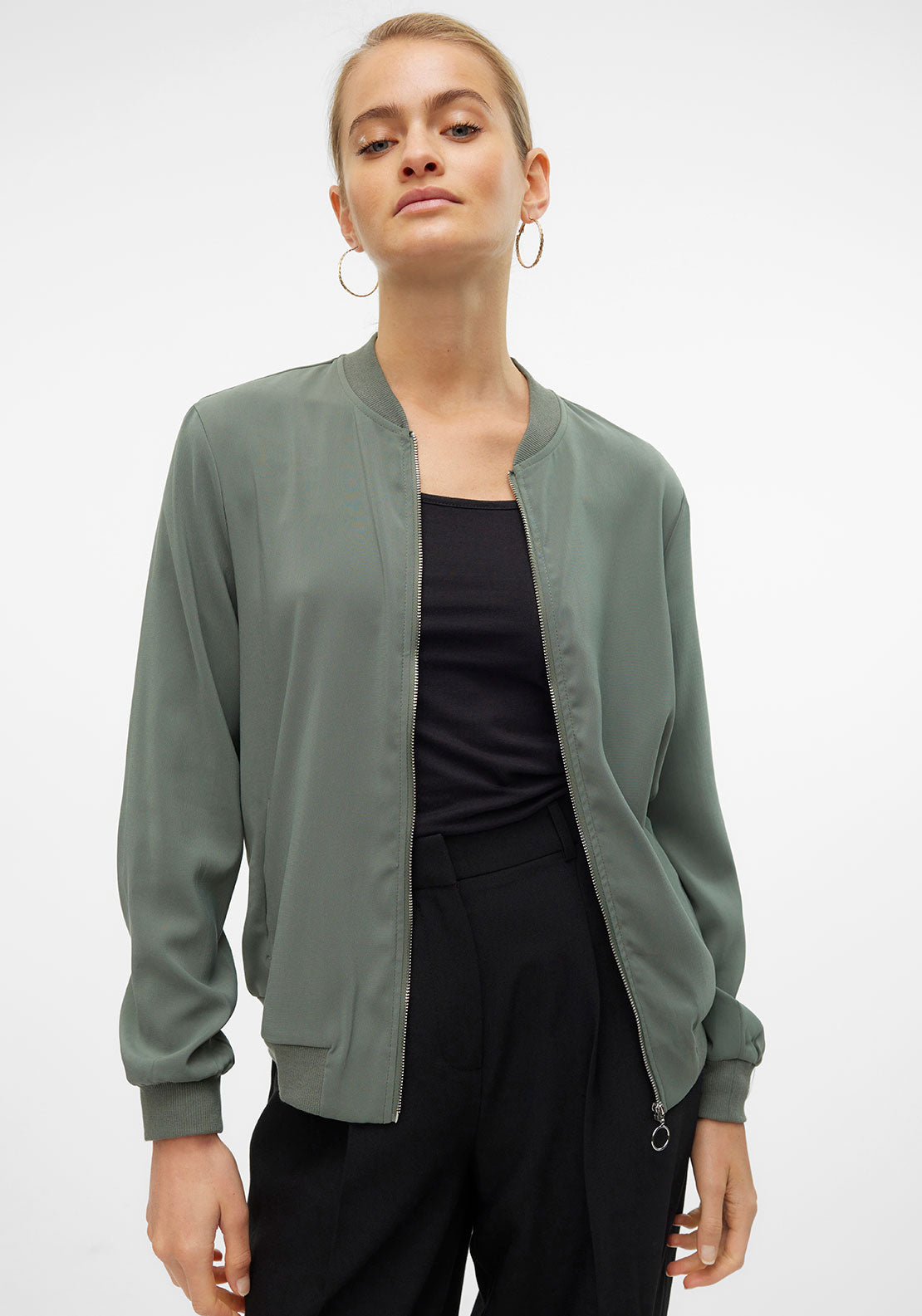 Vero Moda Coco Bomber Jacket, Green