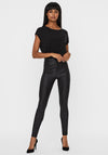 Vero Moda Sophia High Rise Skinny Biker Jeans, Black