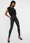 Vero Moda Sophia High Rise Skinny Biker Jeans, Black