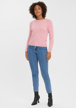 Vero Moda Doffy Knit Jumper, Powder Pink