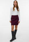 Vero Moda Allison High Waist Short Skirt, Wine