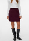 Vero Moda Allison High Waist Short Skirt, Wine