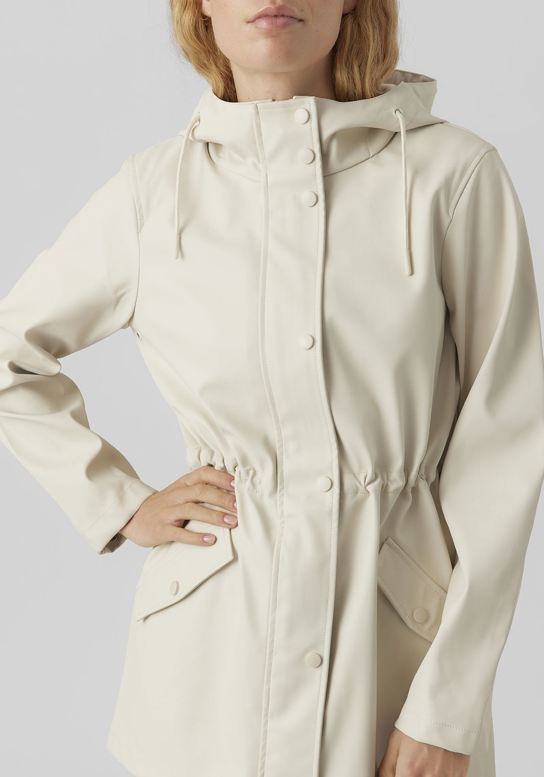 Vero Moda Malou Coated Jacket, Beige