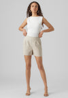 Vero Moda Jesmilo Pleated Shorts, Beige