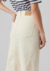 Vero Moda Wild Lucky Denim Midi Skirt, Pumice Stone