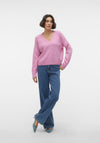 Vero Moda Elly V-Neck Knitted Sweater, Pastel Lavender