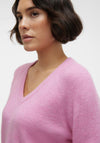 Vero Moda Elly V-Neck Knitted Sweater, Pastel Lavender