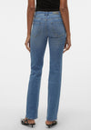 Vero Moda Flash Straight Leg Jeans, Medium Blue