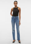 Vero Moda Flash Straight Leg Jeans, Medium Blue