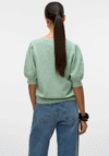 Vero Moda Doffy Short Sleeve Knit Sweater, Birds Egg Green