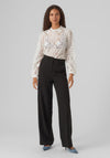 Vero Moda Gannah Semi Sheer Lace Blouse, Cloud Dancer