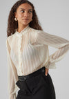 Vero Moda Gea Sheer Chiffon Shirt, Birch