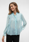 Vero Moda Gea Sheer Chiffon Shirt, Clearwater