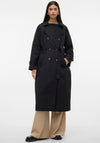 Vero Moda Chloe Long Trench Coat, Black