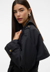 Vero Moda Chloe Long Trench Coat, Black