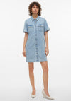 Vero Moda Jennie Denim Mini Dress, Light Blue
