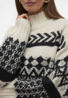 Vero Moda Ample High Neck Jumper, Black