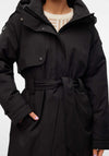 Vero Moda Jane Long Padded Hooded Coat, Black