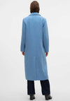 Vero Moda Densia Long Wool Coat, Allure Blue