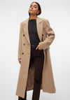 Vero Moda Densia Long Wool Coat, Beige