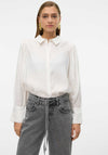 Vero Moda Dayma Pleated Panel Shirt, White